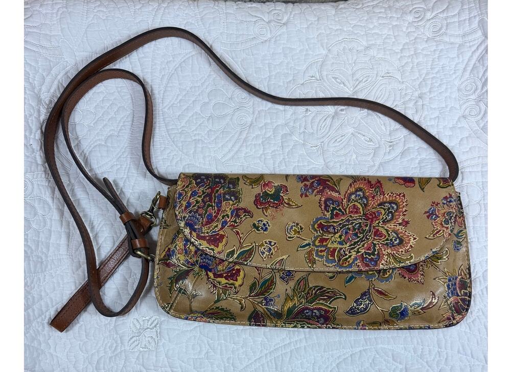 Patricia Nash Women's French Tapestry Floral Leather Crossbody Purse Bag Boho